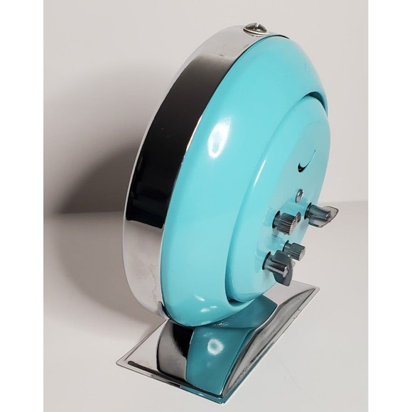 Diamond Owl Animated Wind-Up Alarm Clock Vintage UV Reactive - Picture 6 of 12